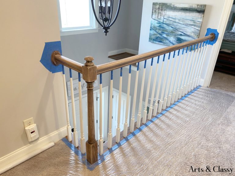 Incredible Diy Upgrade How To Easily Paint Your Stair Railing And