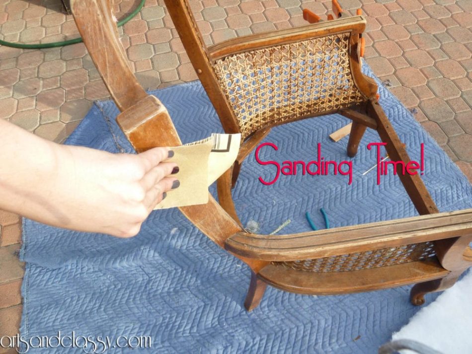 DIY Tutorial : Cane Back Chair Makeover in 10 Steps – Arts and Classy