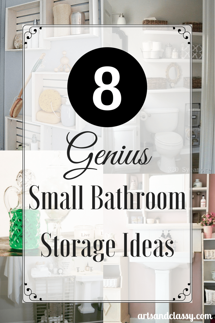 14 Genius Small Bathroom Storage Solutions with Farmhouse Style