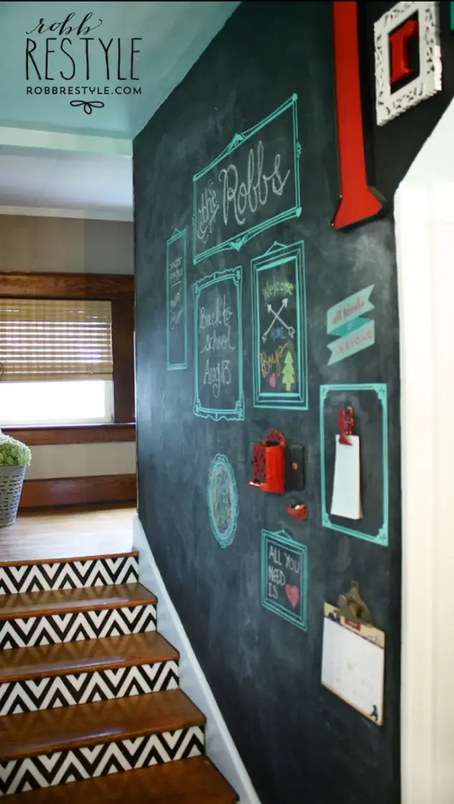 DIY Magnetic Chalkboard House - Micheala Diane Designs