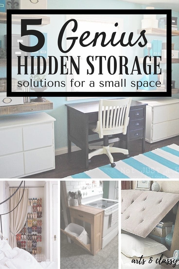 55 Genius Storage Ideas for Small Spaces  Small bedroom storage, Small  space interior design, Storage solutions diy