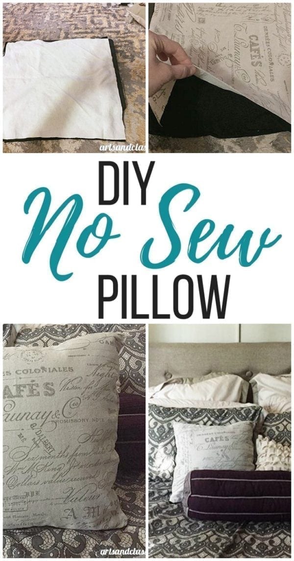 Makeover Edition: Easy No Sew Accent Pillow Room Decoration – Arts and ...