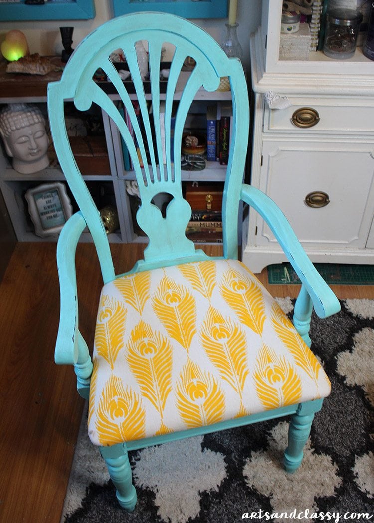Chalk Paint Upcycled Chair - Making it in the Mountains
