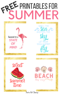 Free Summer Printables for Home – Arts and Classy