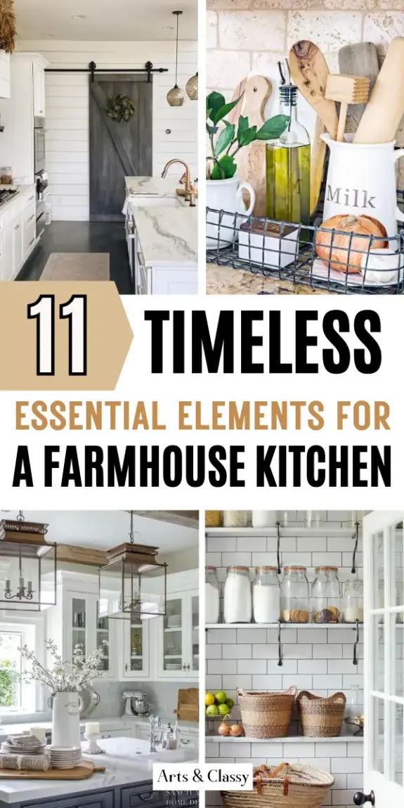 11 Essential Elements of Farmhouse Kitchen Decor – Arts and Classy