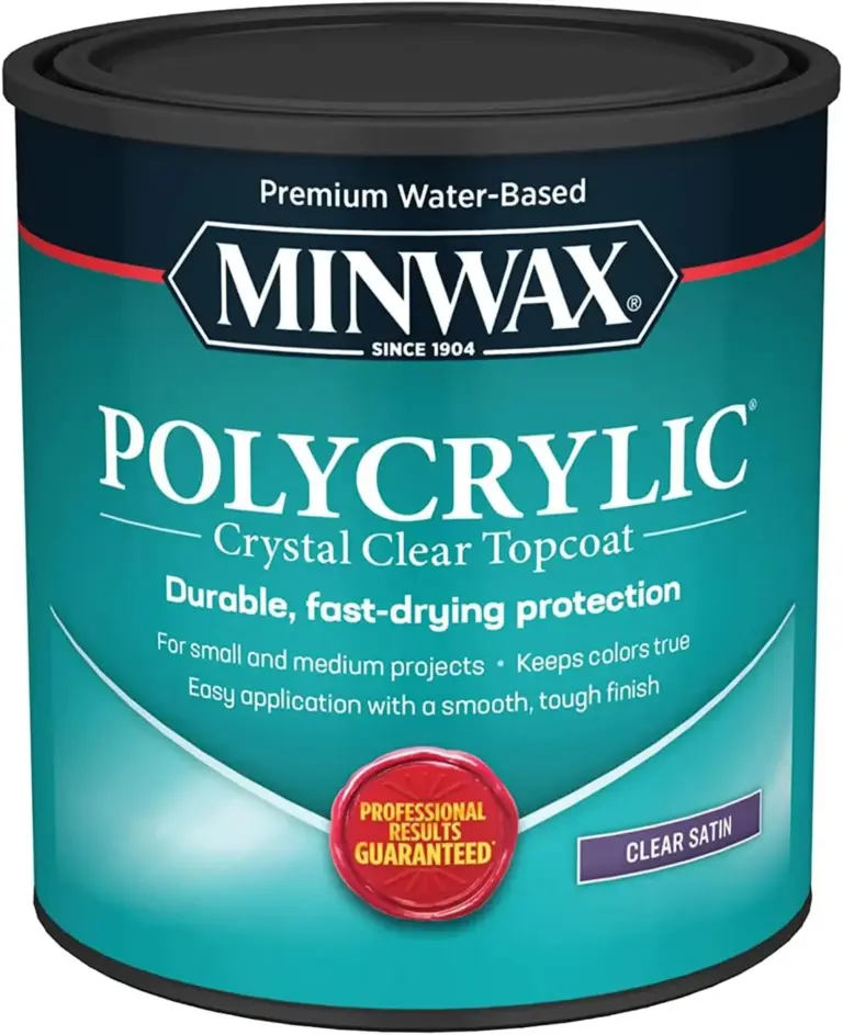 Clear Polycrylic Water-Based Protective Finish Satin