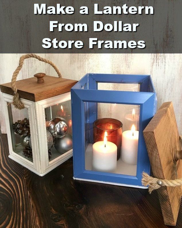 DIY Lanterns Made From Frames