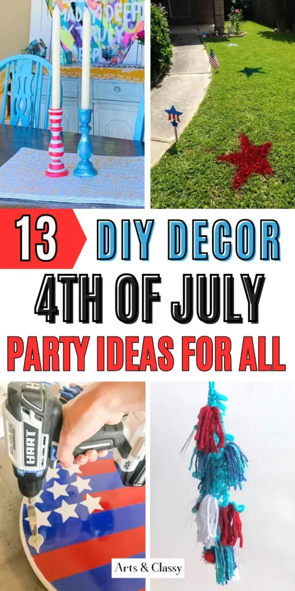 13 DIY Decor Ideas For 4th of July Party Ideas for All To Make