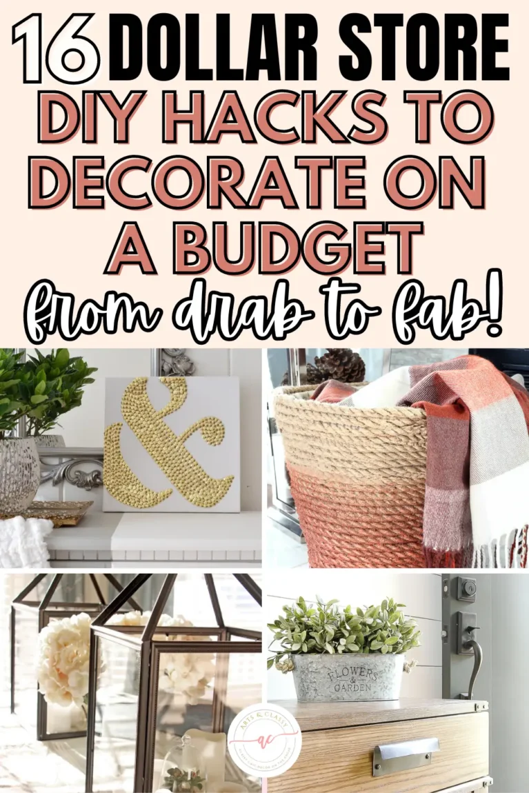  Stop scrolling & start creating! These 16 mind-blowing dollar store hacks will have your home looking like a million bucks without spending a fortune! Easy DIY projects for furniture, decor, organization & more! Get inspired & transform your space today!