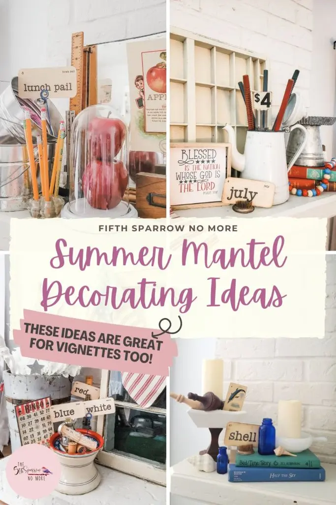 Beautiful Summer Decorating For Your Mantel