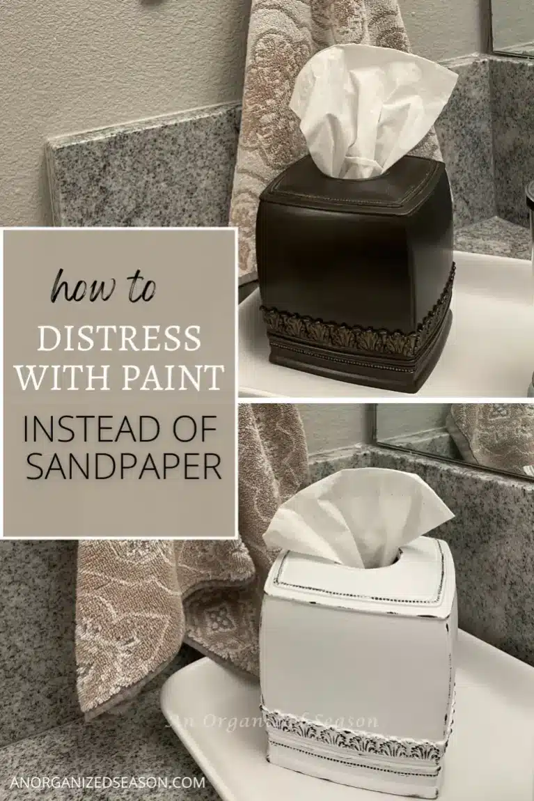 How to Distress With Paint Instead of Sandpaper