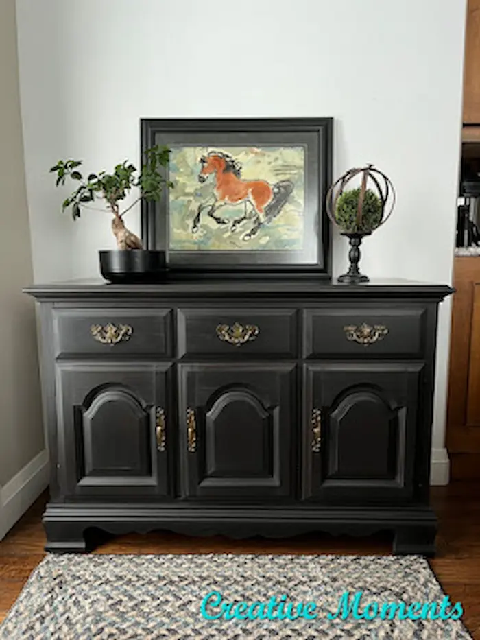 Rustic Black Sideboard