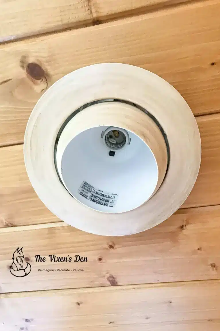 How to Update Recessed Can Lights with Stain!