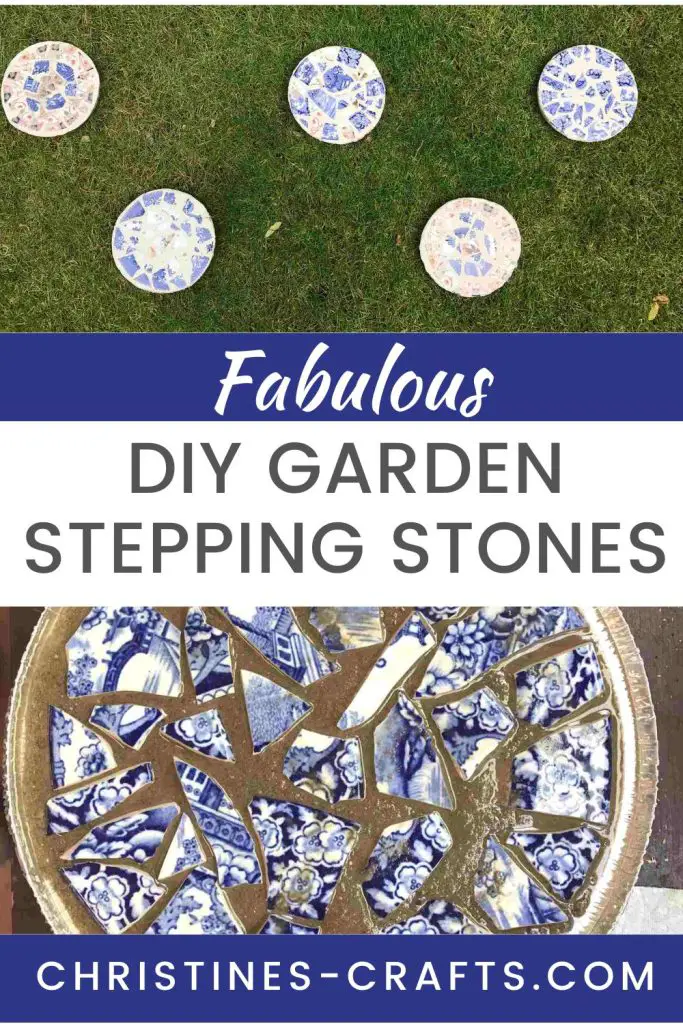 How to upcycle old crockery into fabulous DIY garden stepping stones