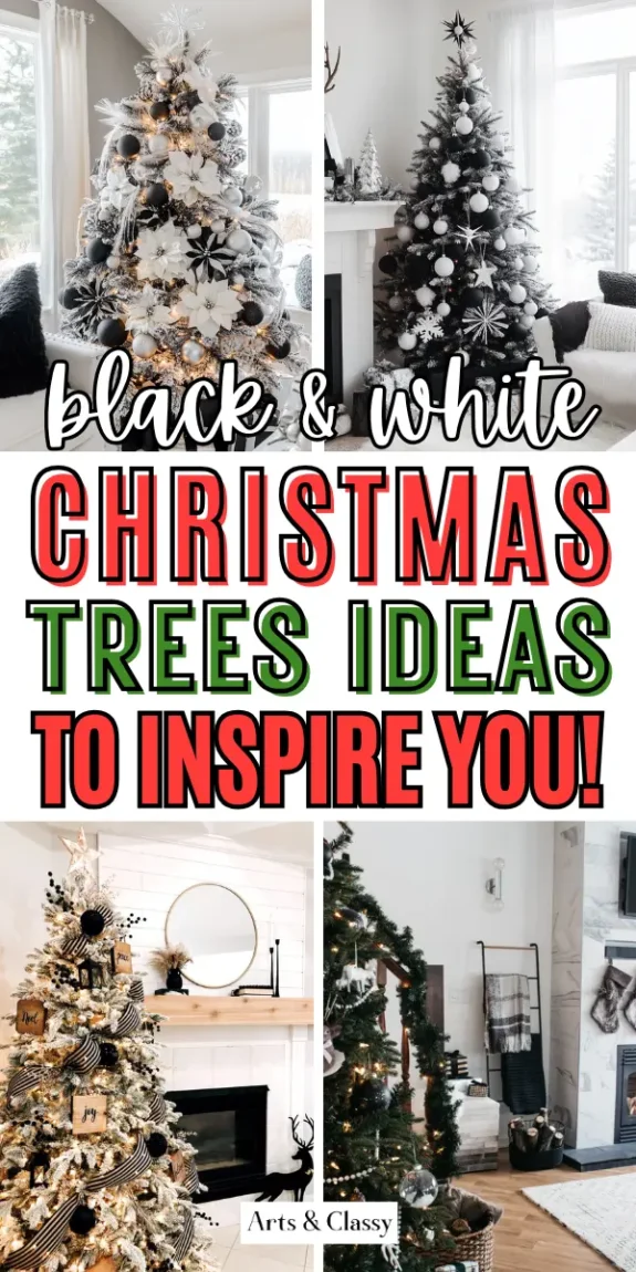 Ditch Tradition: Black and White Christmas Trees are the New Norm. Shake up the status quo! Embrace the dramatic flair of black and white Christmas trees. A surprising twist on traditional holiday decor that is sure to ignite conversation. Dare to be different.