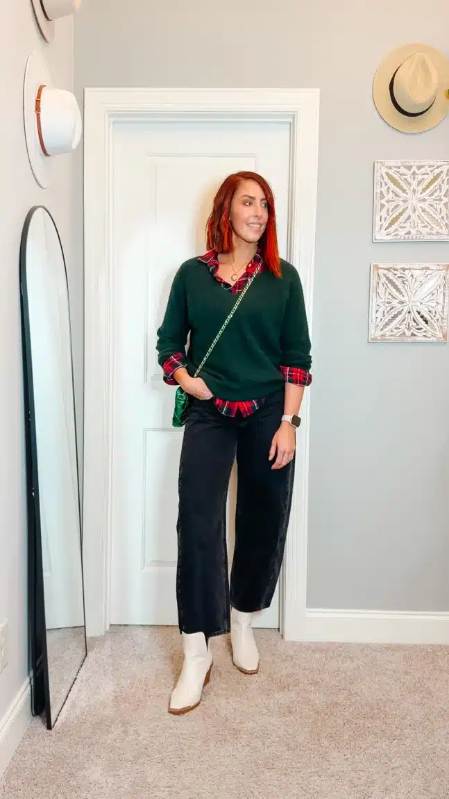 How To Style Barrel Jeans: A Holiday Look