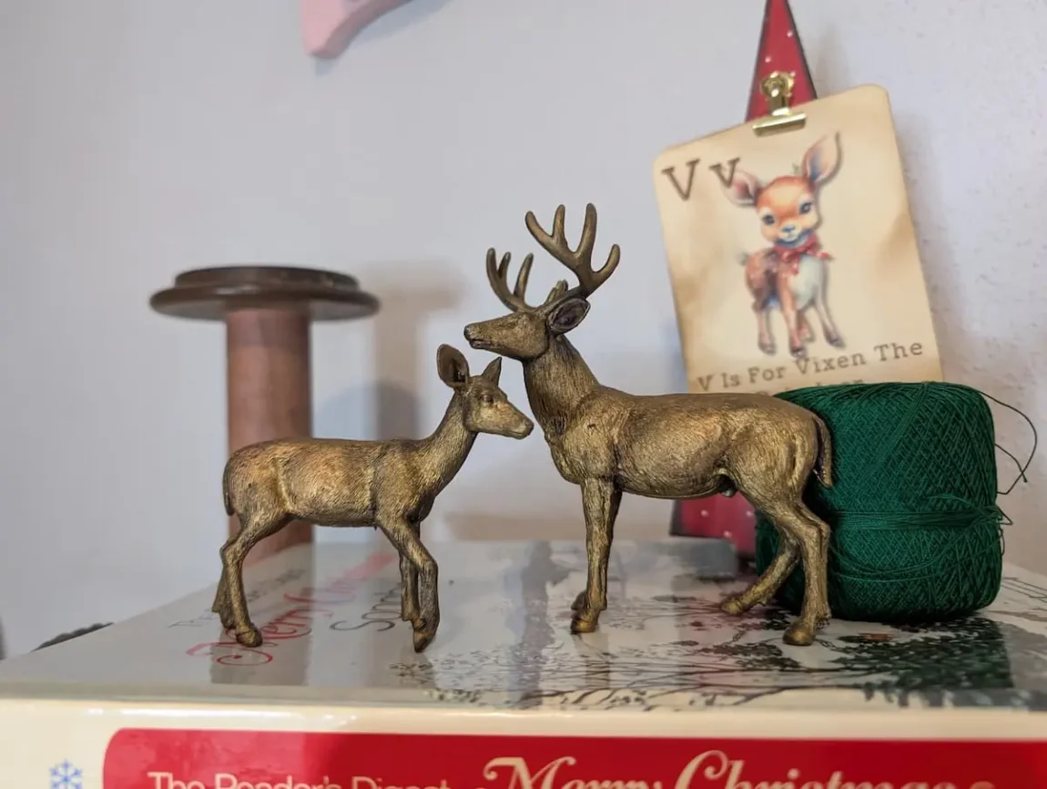 Make Your Own Brass Deer Decor From Plastic Toys