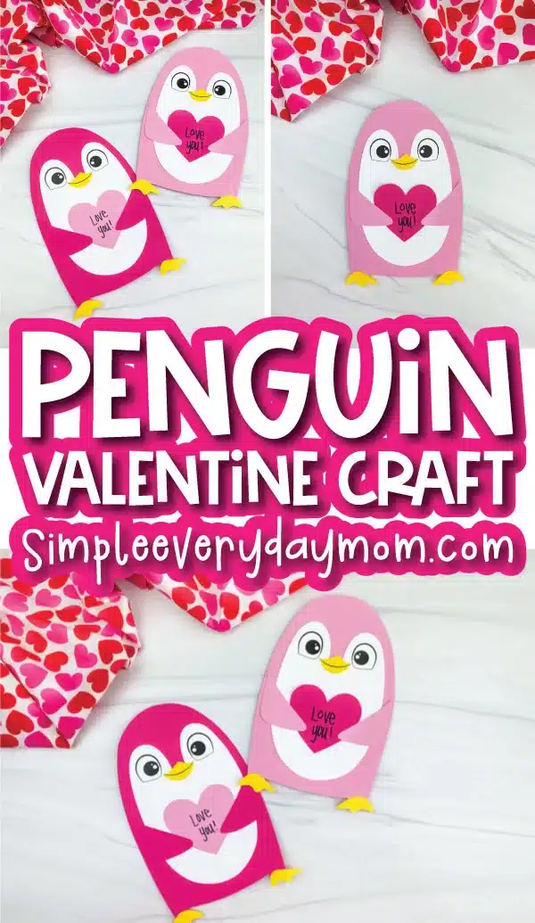 Penguin Valentine Craft For Kids [Free Template]