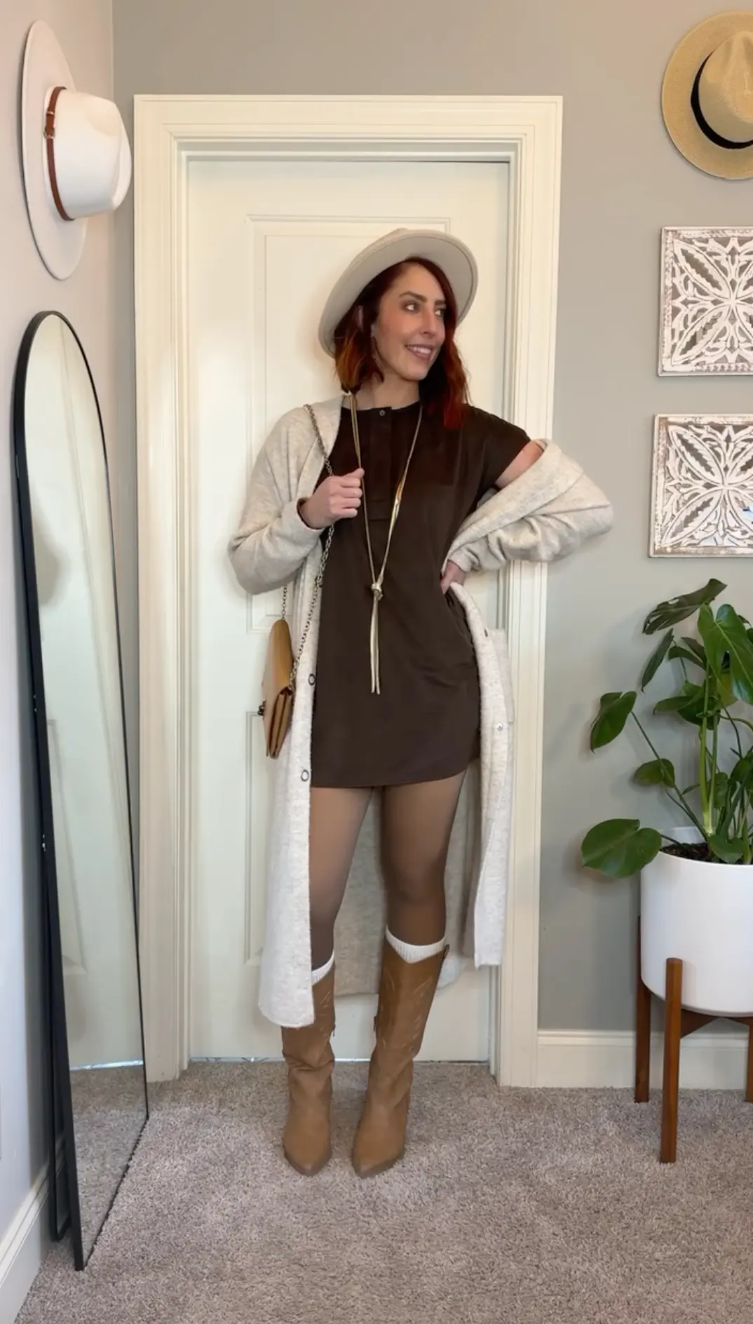 Day 24 - Earthy Tones and Cozy Vibes - 31 Days of Closet Magic: Sustainable Fashion Tips for Tall Women to Reimagine Their Wardrobe