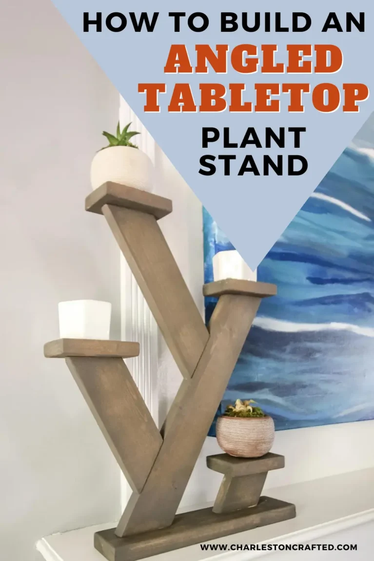 How To Build an Angled Tabletop Plant Stand