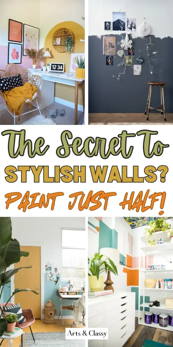 The Secret to Stylish Walls? Paint Just HALF!